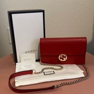Gucci red crossbody bag